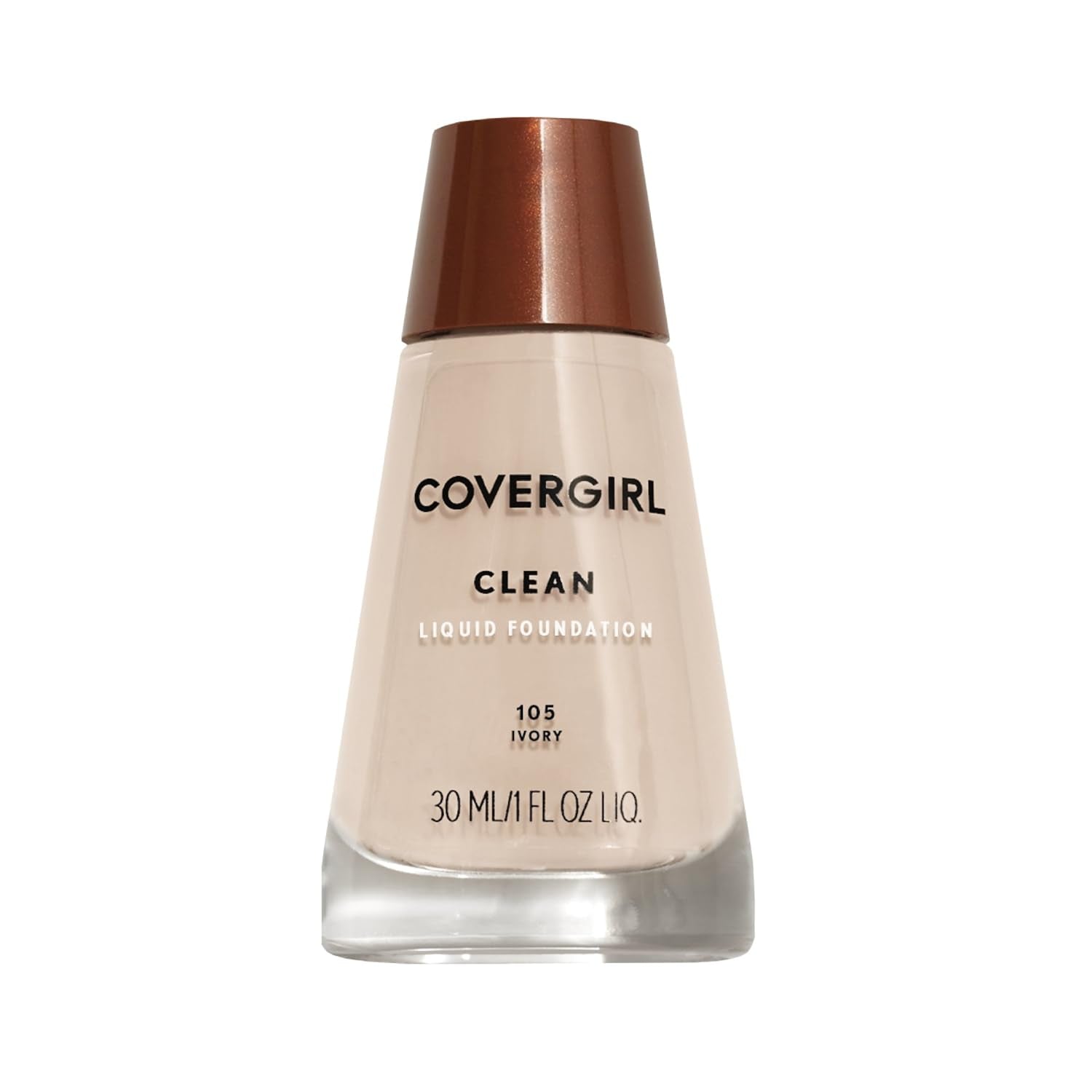 COVERGIRL Clean Makeup Foundation for Normal Skin - Ivory 105 (1 Oz, Packaging May Vary)
