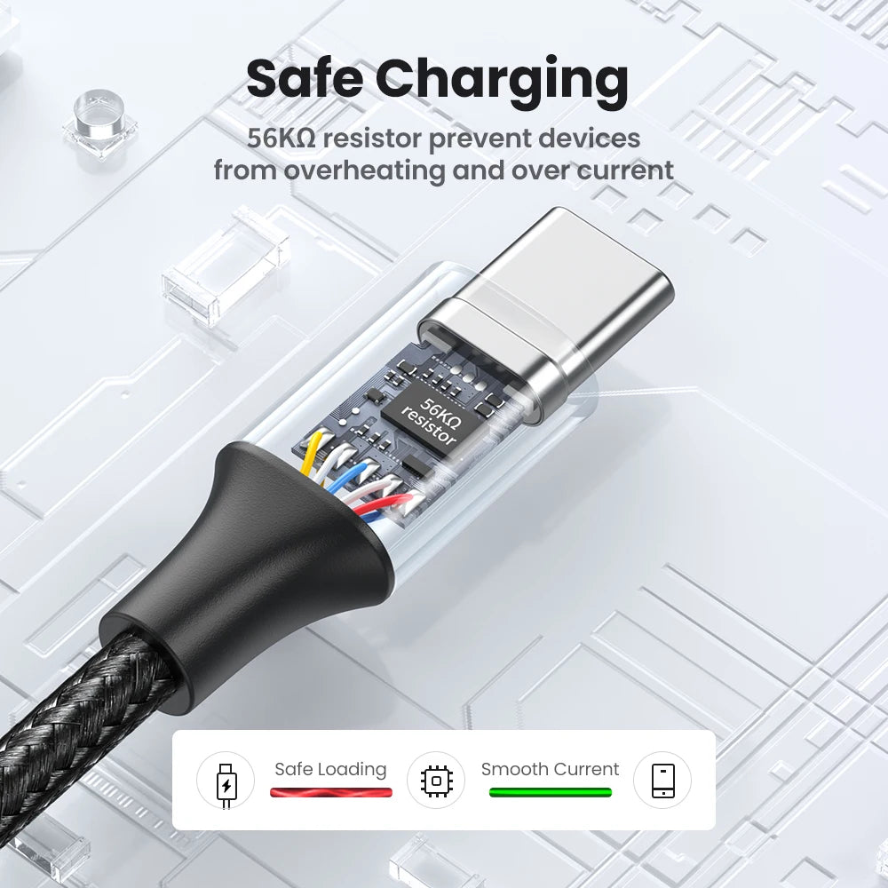 [2 Pack] UGREEN 3A USB Type C Cable for Xiaomi Samsung S25 S24 Fast Charging USB Data Cable 18W for Iphone 17 16 Ipad Poco USB C