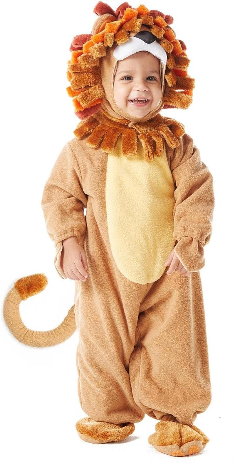 Adorable Spooktacular Creations Halloween Lion Costume for Toddlers with Toy Zebra - Perfect for Baby Dress-Up Parties!