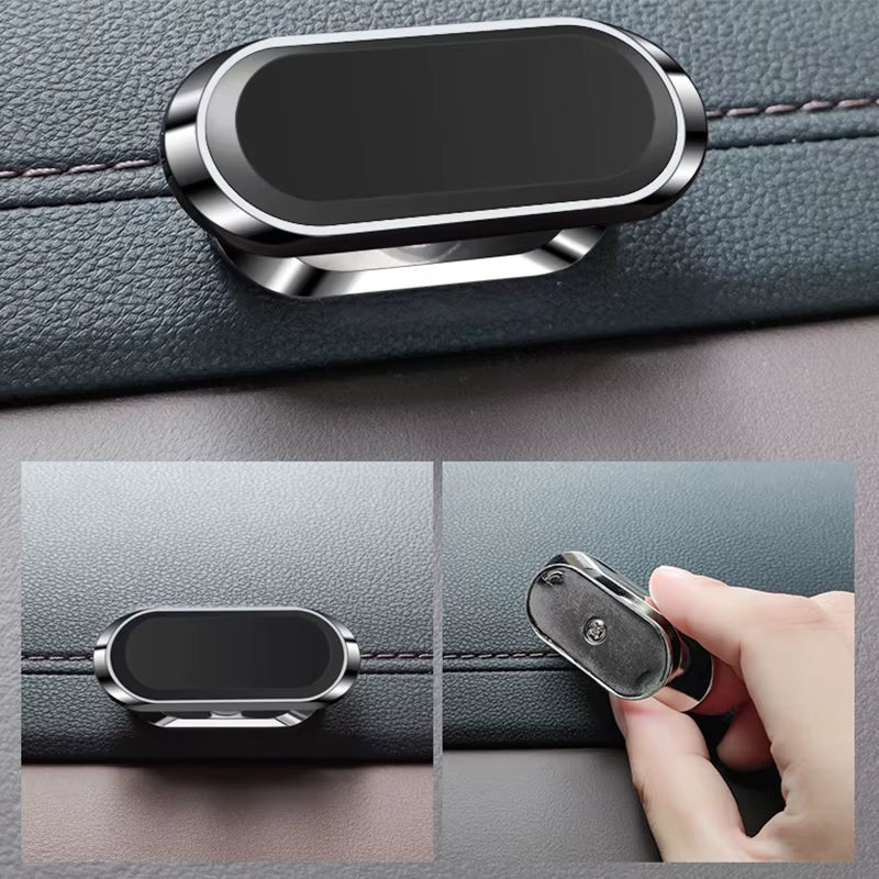 Compact Magnetic Car Phone Holder with Nano-Markers Glue - 9x2.4mm N40 Strong Magnets