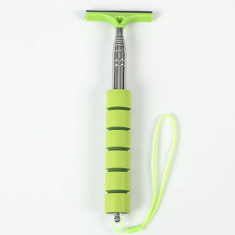 Telescopic Car Rearview Mirror Wiper and Auto Glass Cleaning Tool with Scraper and Handle