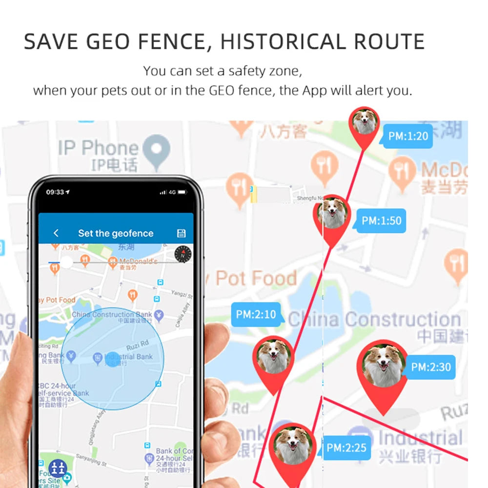 2G GSM GPS Tracker Pet TK911 GPS Locator TKSTAR Mini GPS Pets Tracker 2G GSM Best Dog GPS Tracker with Free APP Waterproof IP67
