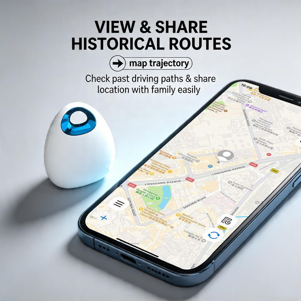Mini GPS Tracker for Vehicles,Tracker Device for Vehicles No Subscription No Monthly Fee Car Tracker Magnetic Real-Time Tracking for Cars Kids Dogs