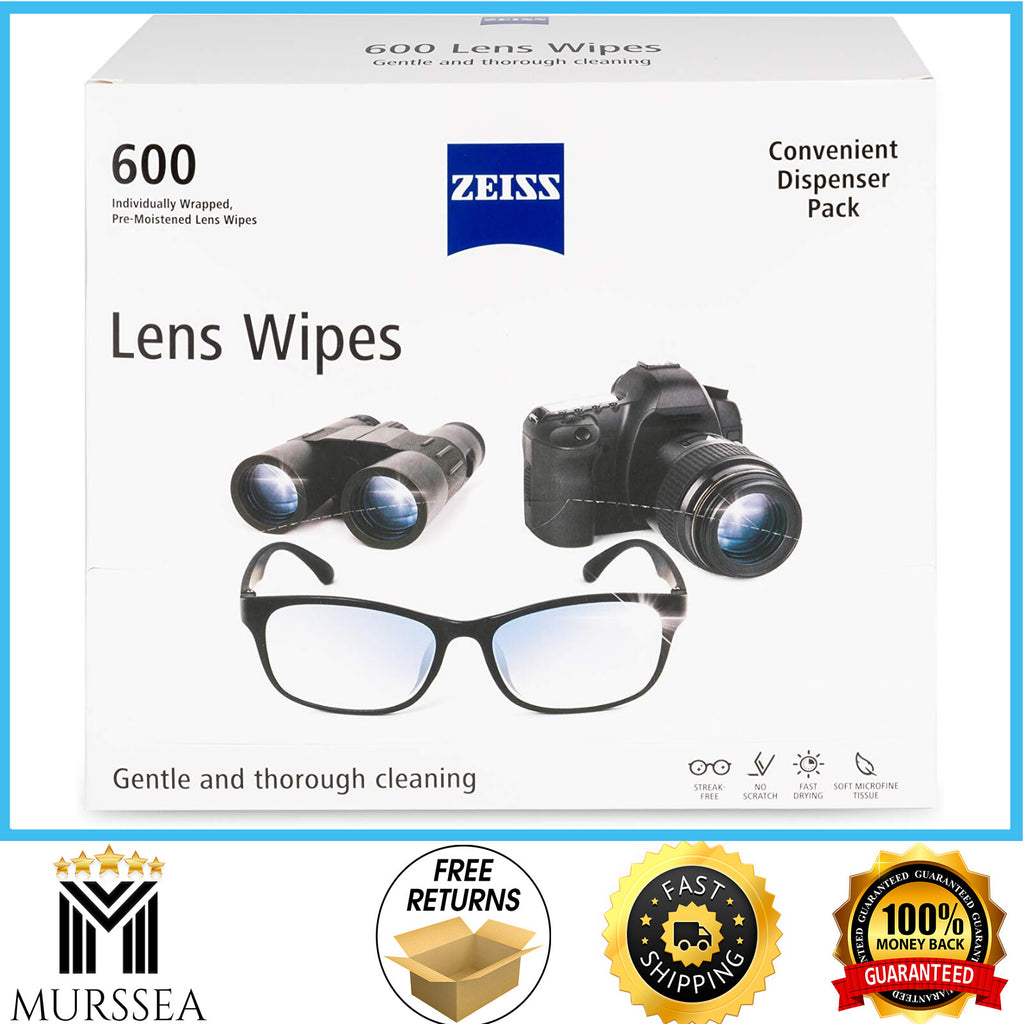 Lens Cleaning Wipes, Pre-Moistened, 600 Count