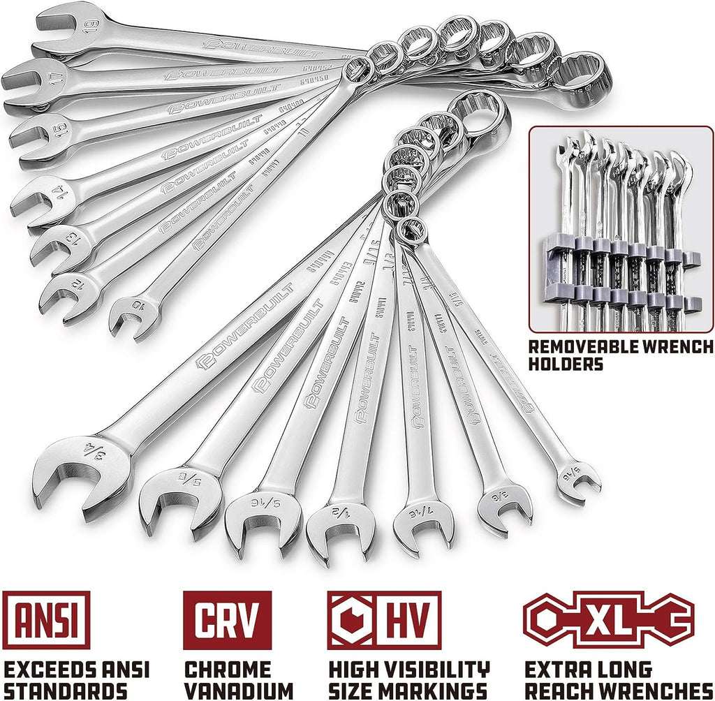 Ultimate 200-Piece Mechanics Tool Set - Includes SAE & Metric Sockets, Powerbuilt XT 90 Tooth Ratchets, and Durable Case!