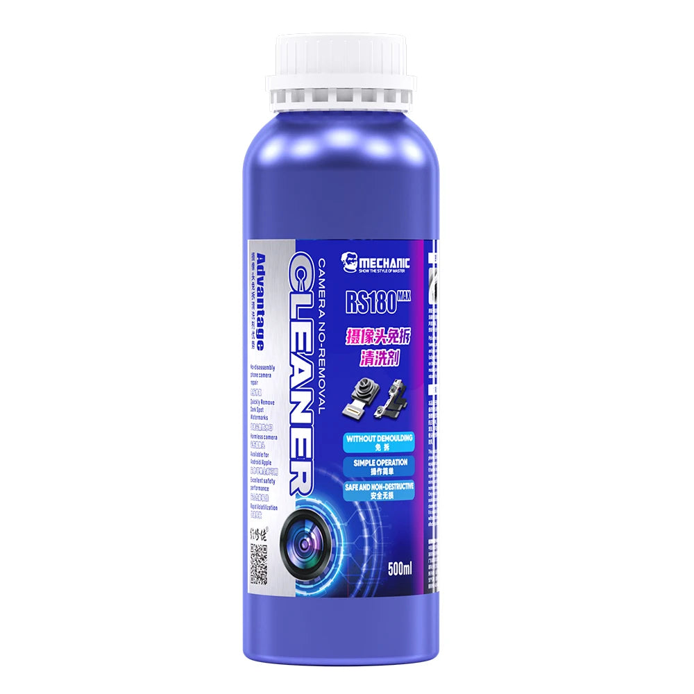 MECHANIC RS180 MAX Mobile Phone Rear Camera Cleaning Agent Ultrasonic Cleaning Camera Watermark Black Spots Thin Solvent Tool