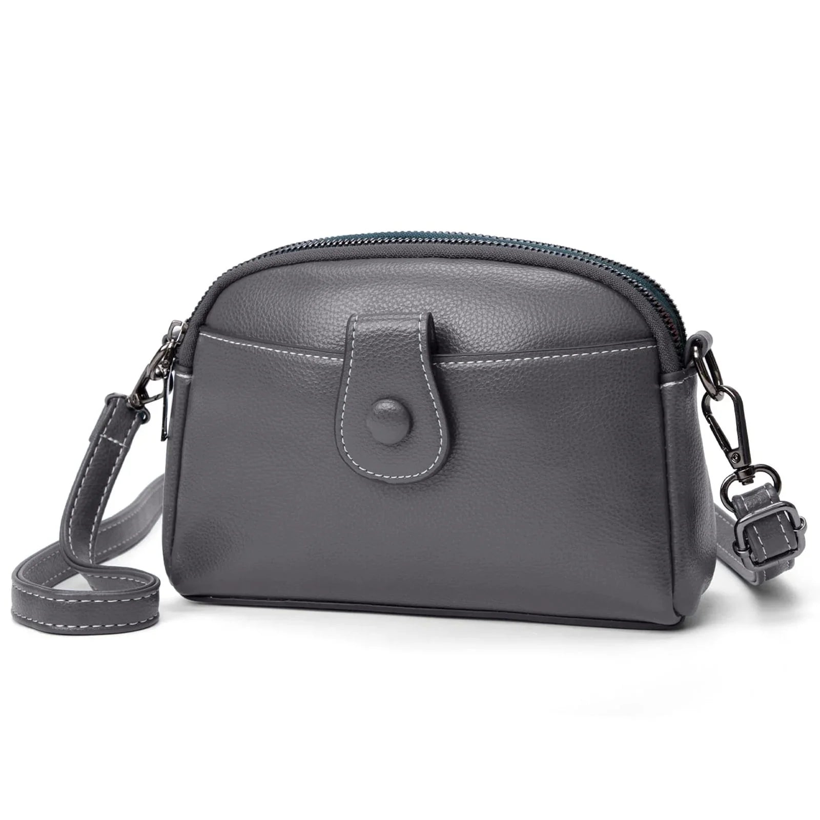 Womens Small Crossbody Bag Shoulder Hand Bags Leather Crossbody Purse for Women Lightweight Adjustable Strap Blue
