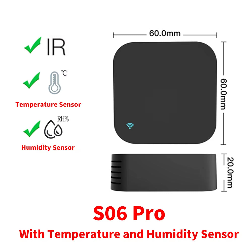 Tuya Smart IR Remote Control - Effortless Smart Home Automation for TV, DVD, AUD, AC - Compatible with Alexa & Google Home