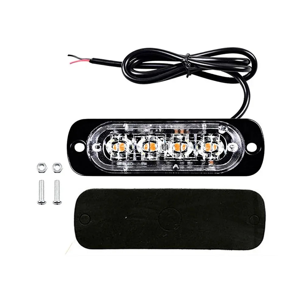 6LED Warning Light LED Trailer Lights Truck Side Indicator Lights Car Grille Malfunction Light Bar SUV Motorcycle Ships Beacon