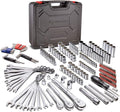Ultimate 200-Piece Mechanics Tool Set - Includes SAE & Metric Sockets, Powerbuilt XT 90 Tooth Ratchets, and Durable Case!