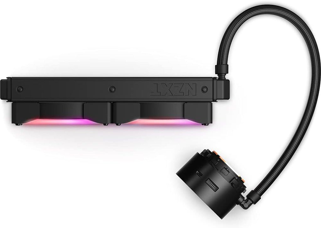 NZXT Kraken Z53 RGB 240Mm - RL-KRZ53-R1 - AIO RGB CPU Liquid Cooler - Customizable LCD Display - Improved Pump - Powered by CAM V4 - RGB Connector - AER RGB 2 120Mm Radiator Fans (2 Included)