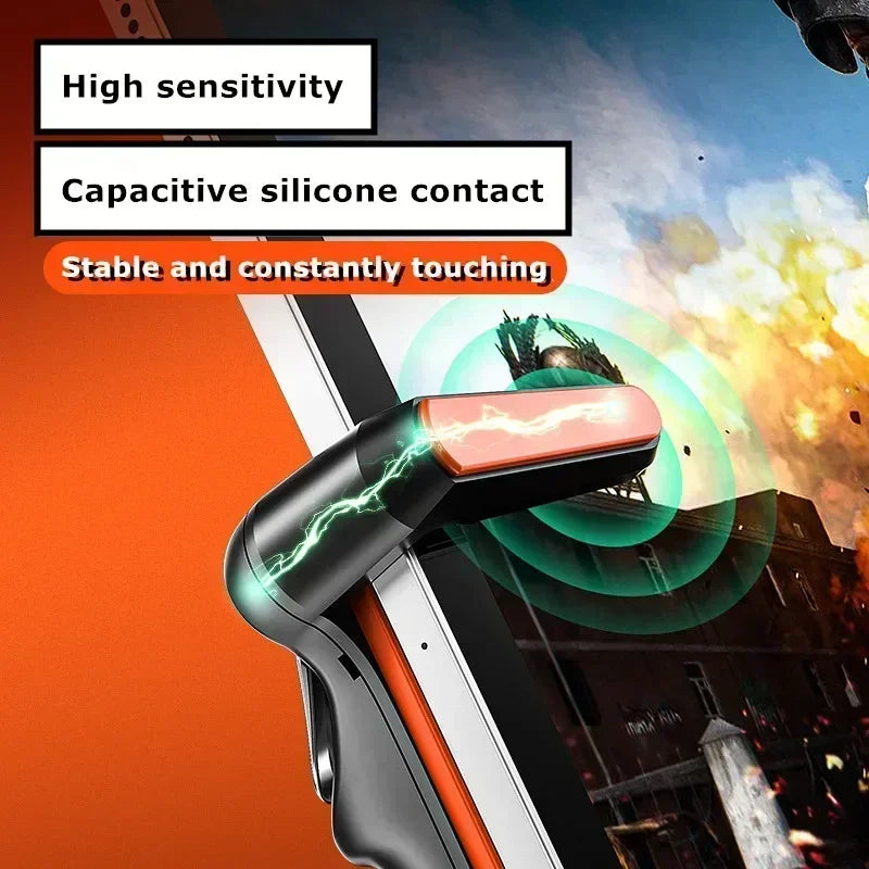JS31 Universal Gaming Accessories L1 R1 Gamepad Joystick Controller for PUBG and FPS Games for iPad, iOS, and Android Tablets