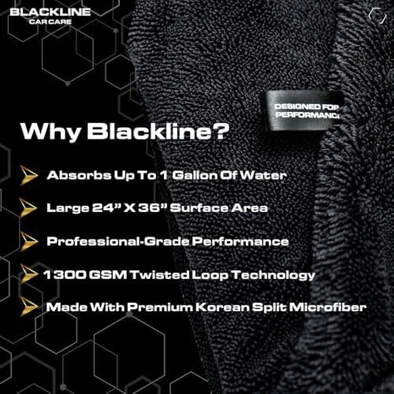 Blackline Car Care Extra-Large Ultra-Absorbent Towel