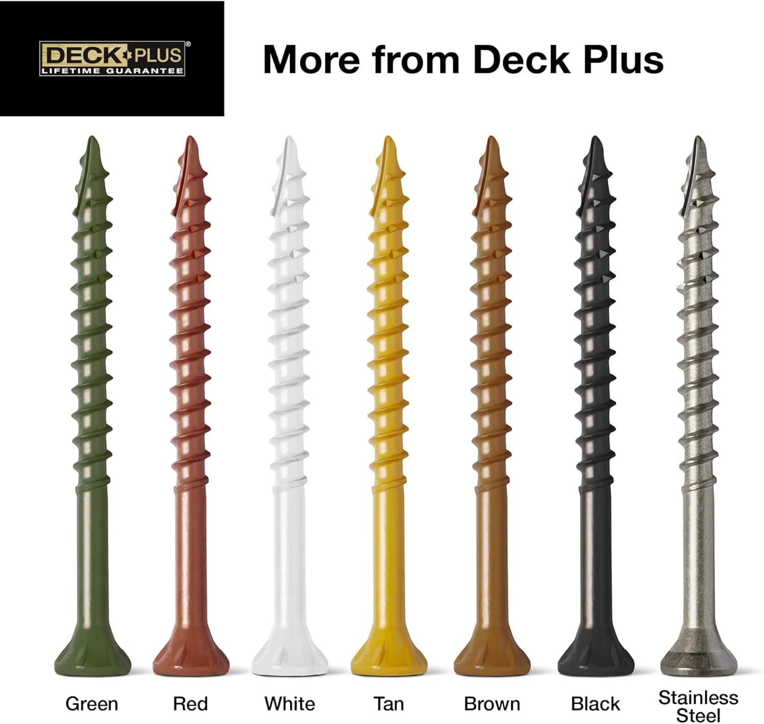 Premium Rust-Resistant Tan Deck Screws - 2-1/2" #10 Coarse Thread with Torx Drive - 365 Pieces, 5 lb Box