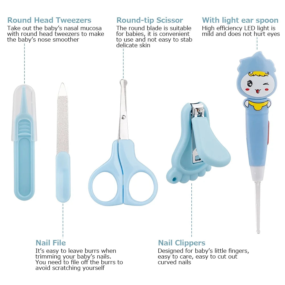 Baby Healthcare Nursery Care Kit Toddler Nail Clippers Medicine Dispenser Infant Comb Brush Baby Registry Gift