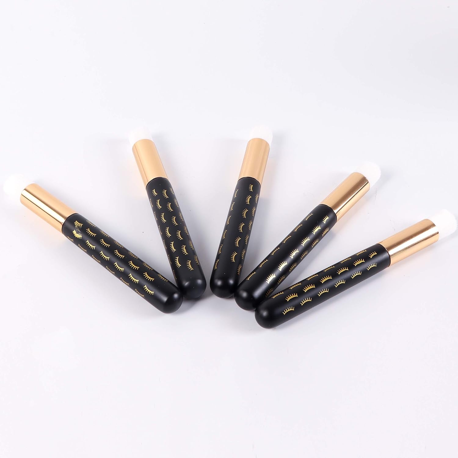 10 Pcs Adorable Black Lash Cleanser Brushes - Perfect for Eyelash Extensions & Blackhead Removal!