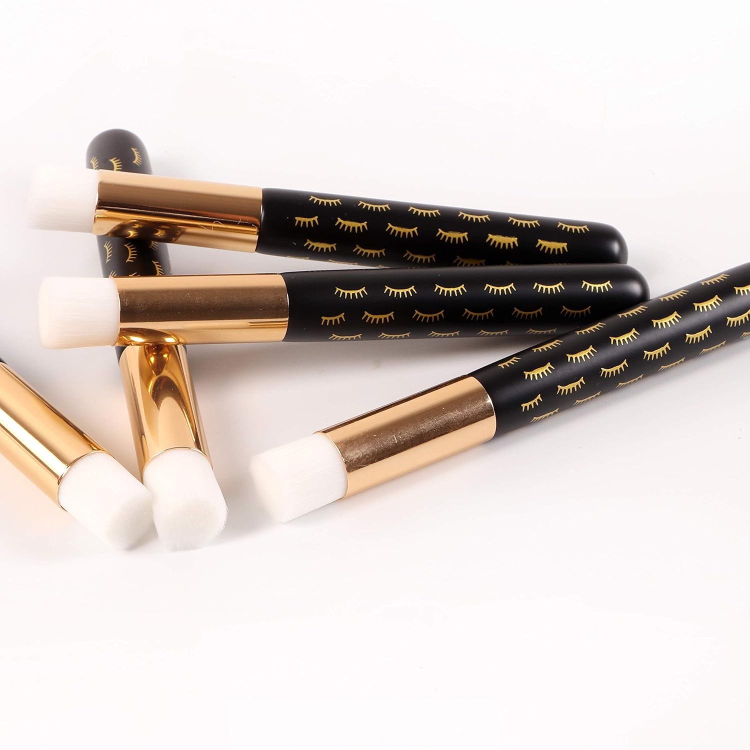 10 Pcs Adorable Black Lash Cleanser Brushes - Perfect for Eyelash Extensions & Blackhead Removal!