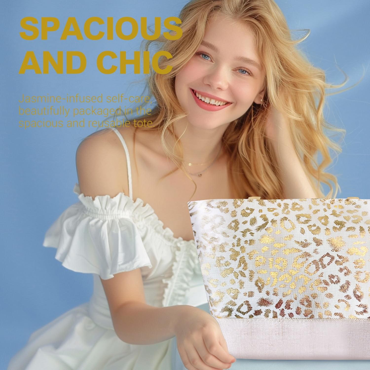 Indulge in Luxury: Spa Luxetique 15-Piece White Jasmine Gift Basket - Perfect Relaxation Kit for Women - Ideal Birthday, Mother's Day, and Special Occasion Gift for Mom, Sister, Wife, or Grandma