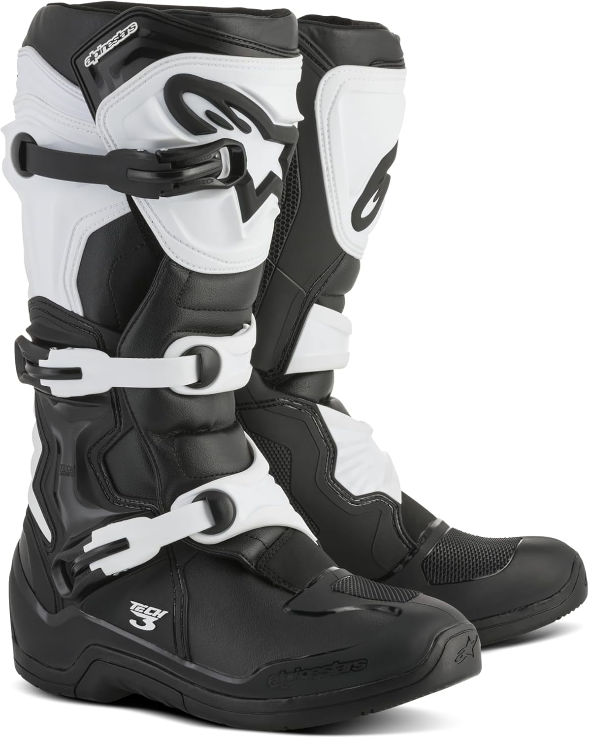 Alpinestars Tech 3 Motocross Boots, Durable & Lightweight, Ce-Certified for Off-Road Powersports, 11, Black