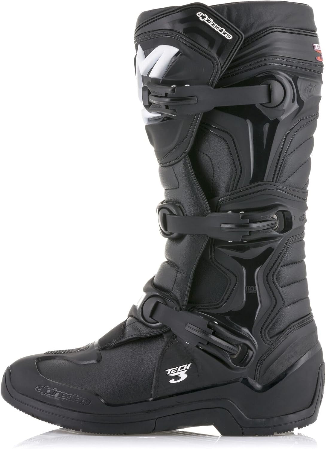 Alpinestars Tech 3 Motocross Boots, Durable & Lightweight, Ce-Certified for Off-Road Powersports, 11, Black