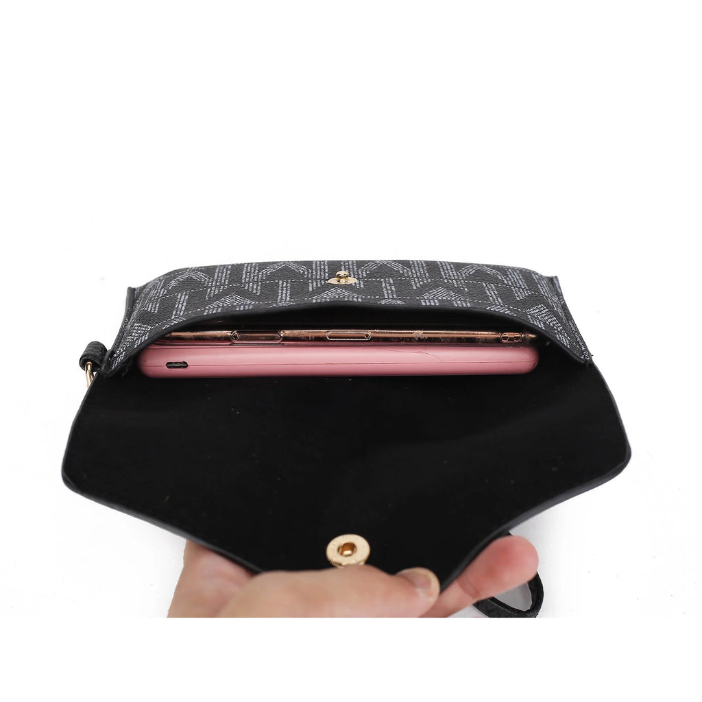 MKF Collection by Mia K. Marimar Women'S Tote Bag with Pouch and Wristlet, Signature 4 Piece Set - Navy Blue