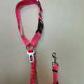 2-Pack Adjustable Dog Seat Belt Headrest Clip with 3-in-1 Harness Buckle and Leash - Reflective Car Harness Pet Supplies