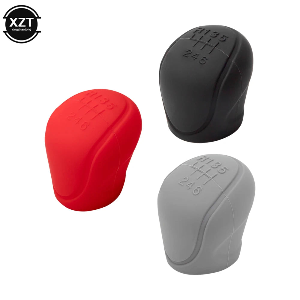 Universal Silicone Gear Shift Knob Cover - Non-Slip Grip Handle for Automobiles and Car Accessories