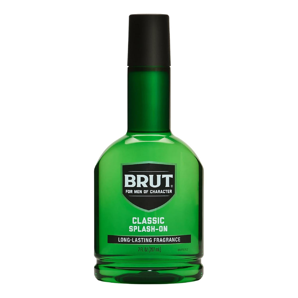 Brut Splash-On Original Fragrance - Bold & Masculine Cologne for Men - Long-Lasting Scent with Spicy Woods, Floral, and Citrus Notes - 7 Oz