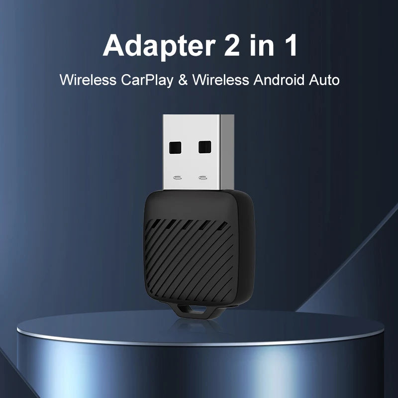 Wired to Wireless Carplay/Android Auto Adapter, 5Ghz Wifi5,Usb/Type-C Plug and Play, for 99% Original Wired Carplay/Auto Cars