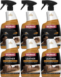 Weiman Leather Cleaner & Conditioner - Ultimate Care for All Leather Surfaces, 6 Pack, 22 FL Oz - Cleans, Restores & Protects with UV Defense