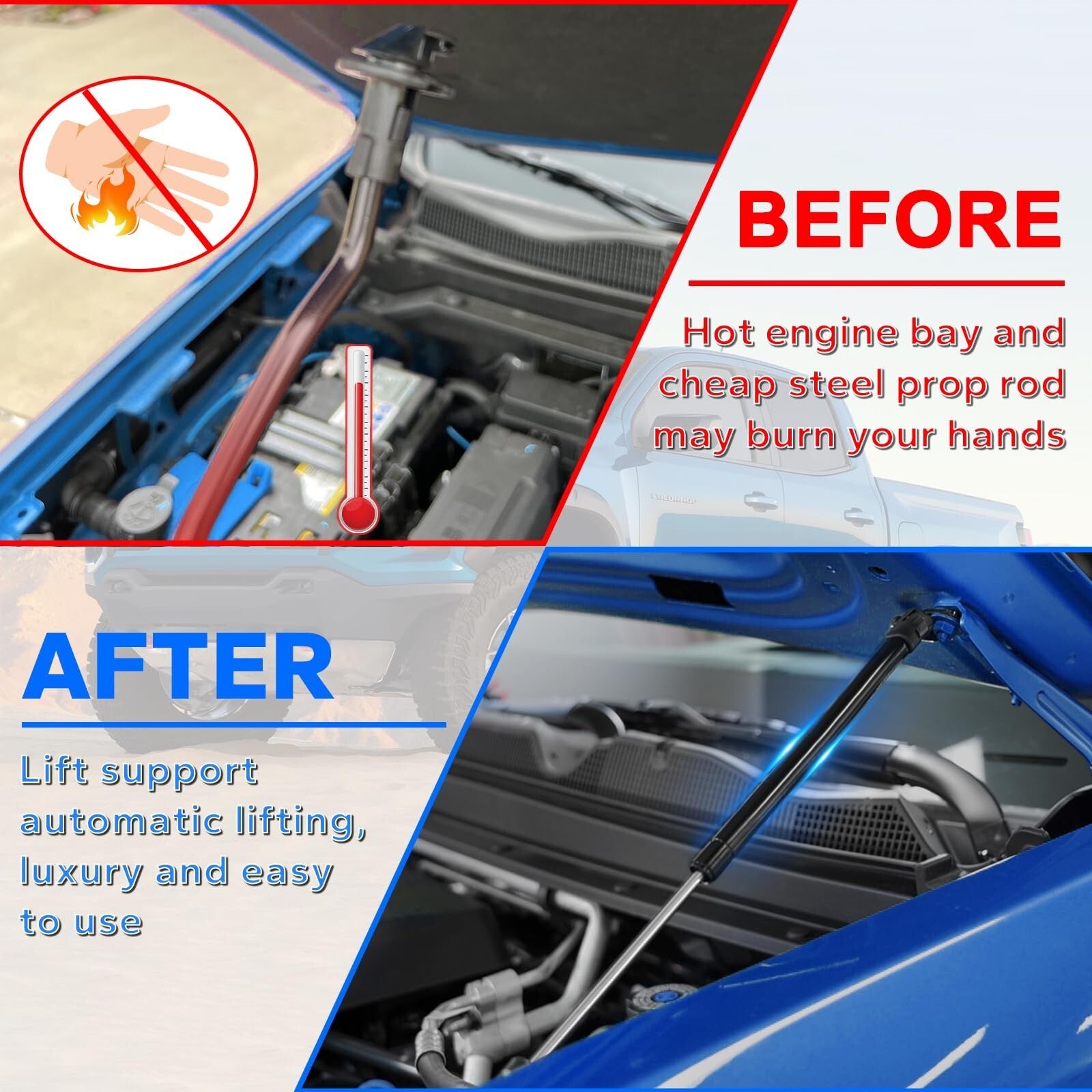 Hood Struts for Chevrolet Colorado and Canyon