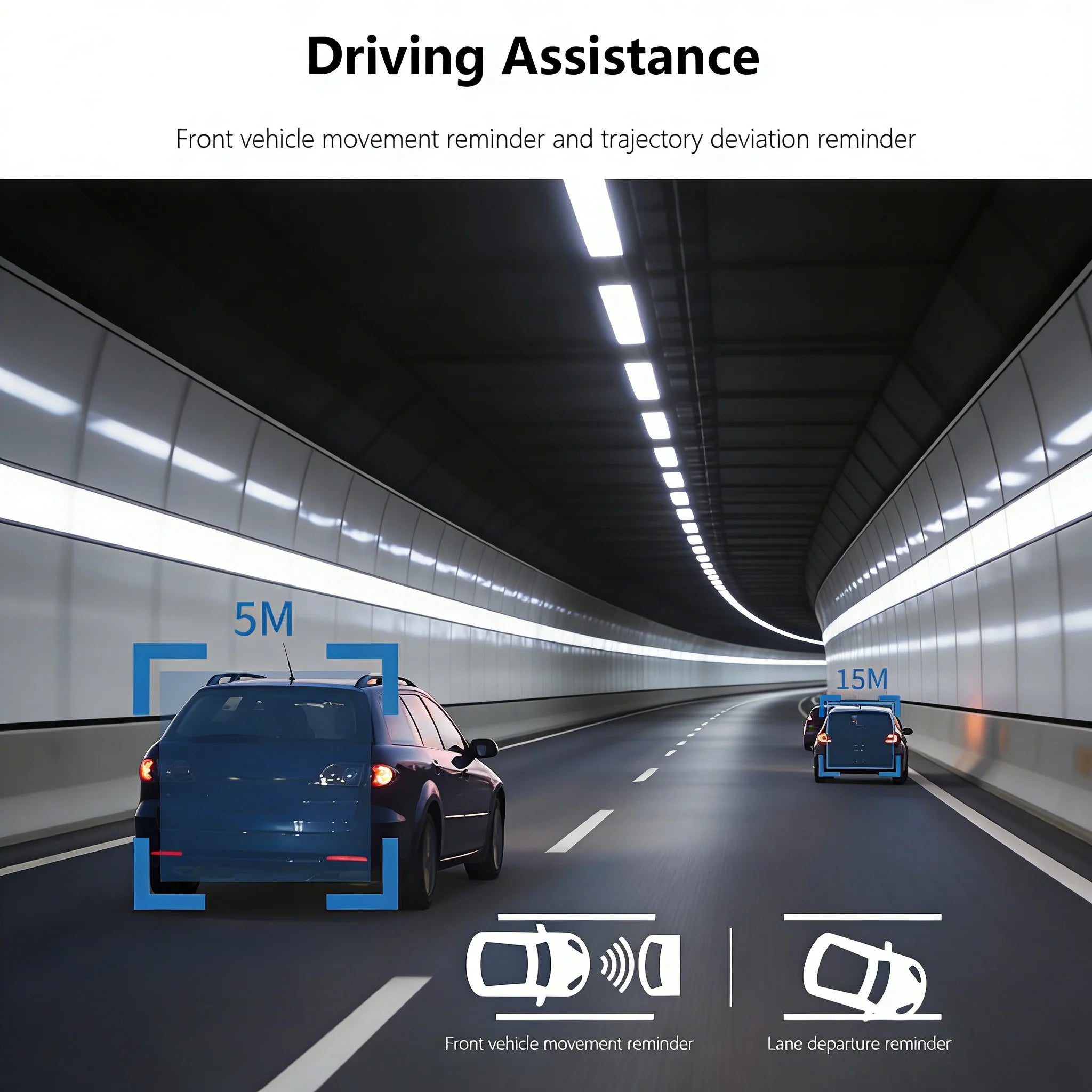 GJX 2026 New Wireless Dash Cam Car Camera, Dash Cam Front and inside 1080P, Dash Camera Wifi Recording App Control