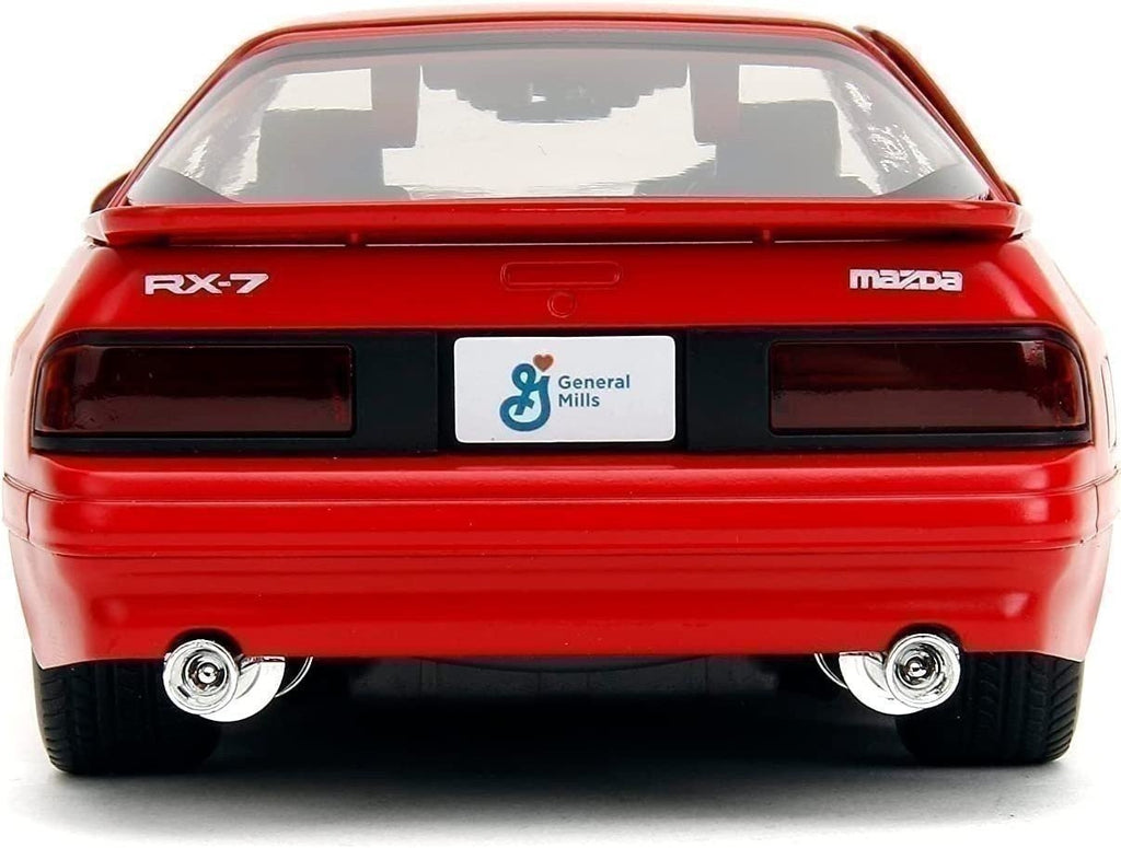 General Mills Trix 1:24 Scale 1985 Mazda RX-7 Die-Cast Model Car with 2.75" Trix Rabbit Figurine