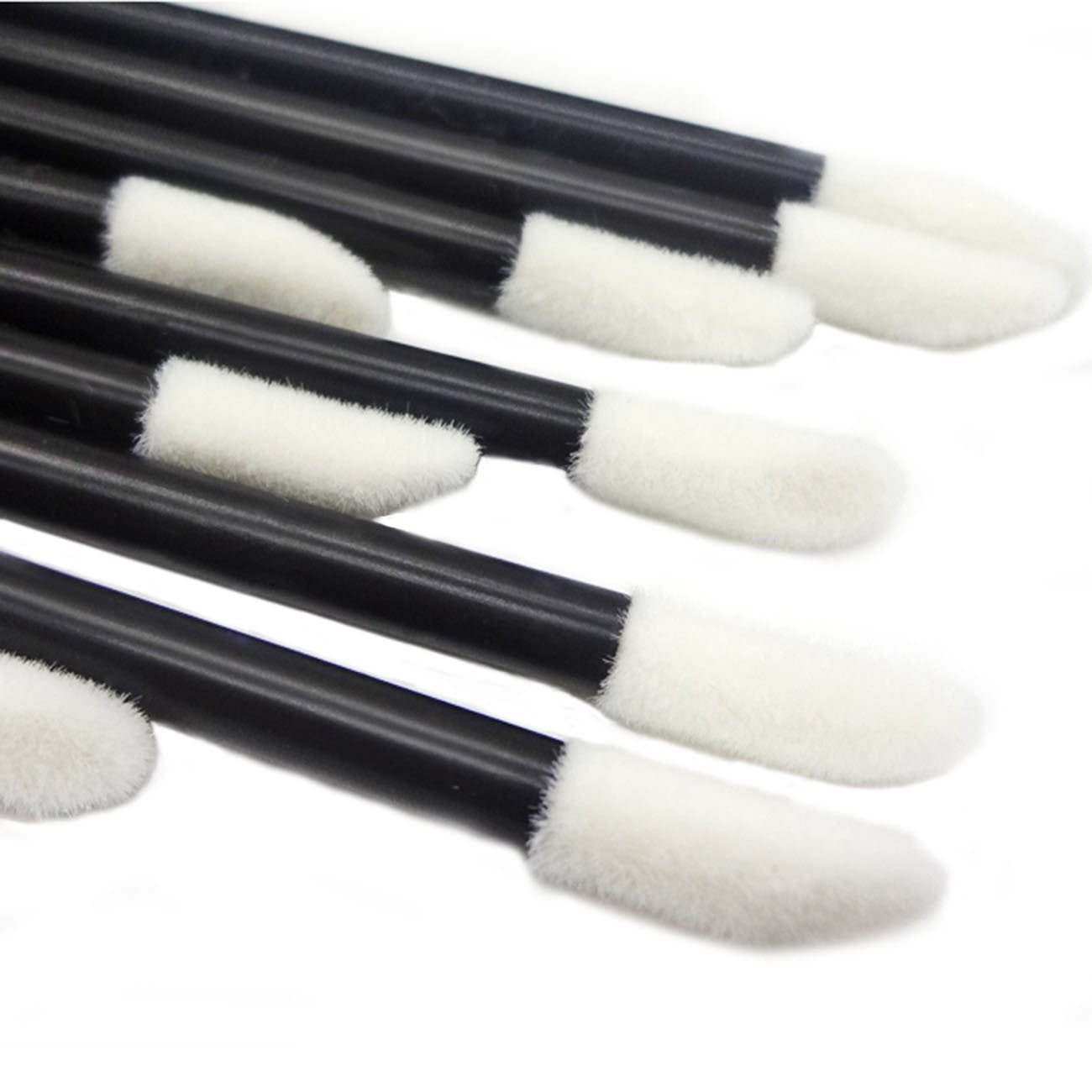 500 Pcs Disposable Lip Brushes - Professional Makeup Applicators for Lipstick & Lip Gloss (Black)