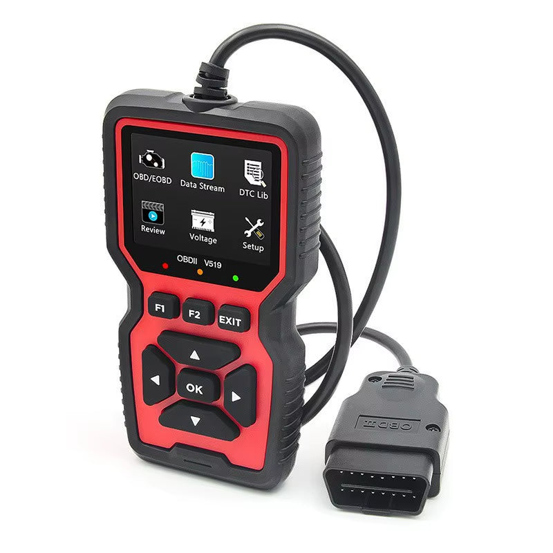 ZCLC V519 OBD2 Car Diagnostic Scanner Handheld Auto Code Reader English Language Support Plug & Play for All Vehicles