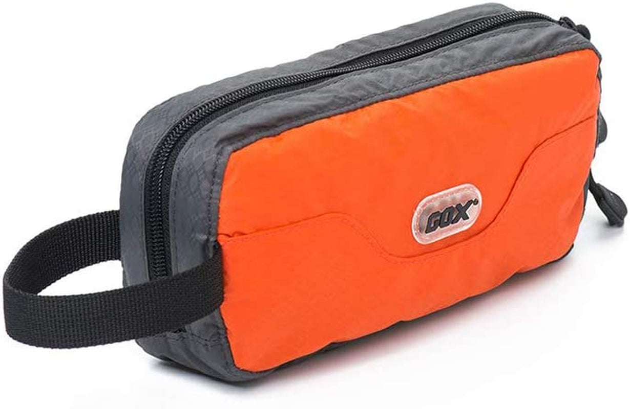 GOX Travel Small Toiletry Bag for Men Nylon Dopp Kit Medicine Bag Travel Organizer Pouch Shave Kits for Teens Toiletry Essentials Bathroom Compact (Turquoise, 9.8 * 4.3 * 3.3 Inches)