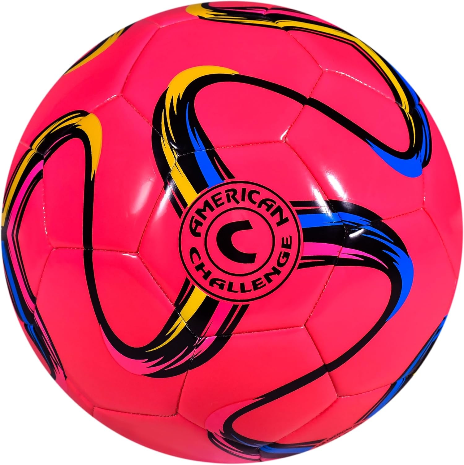 American Challenge Brasilia Soccer Ball - Premium Professional Training Ball for Grass Fields - Durable TPU, Perfect for Outdoor Practice & Match Play - Available in Sizes 2, 3, 4 & 5