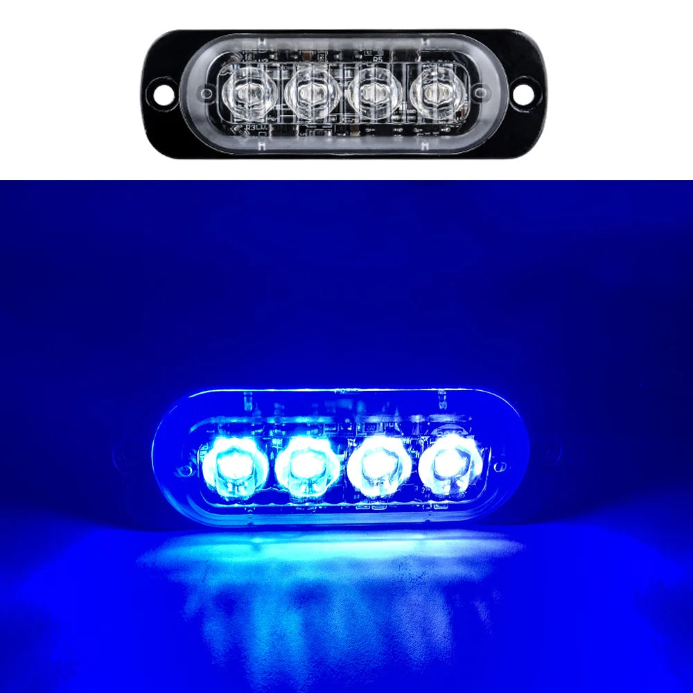 6LED Warning Light LED Trailer Lights Truck Side Indicator Lights Car Grille Malfunction Light Bar SUV Motorcycle Ships Beacon