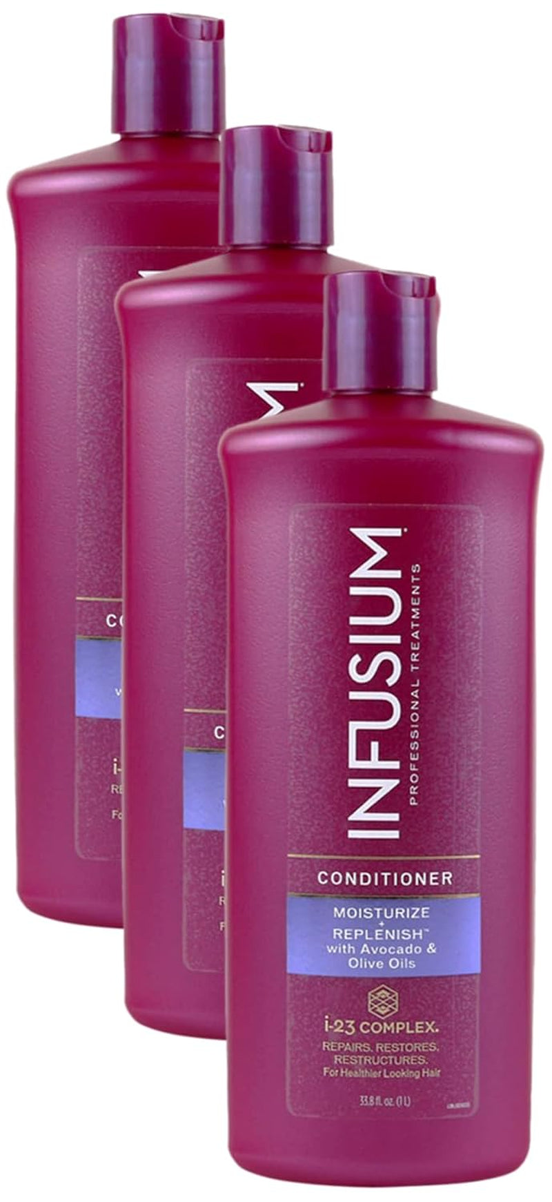 Infusium Repair & Replenish Nourishing Conditioner - Enriched with Keratin, Argan Oil & Ceramides for All Hair Types - 33.8 Oz