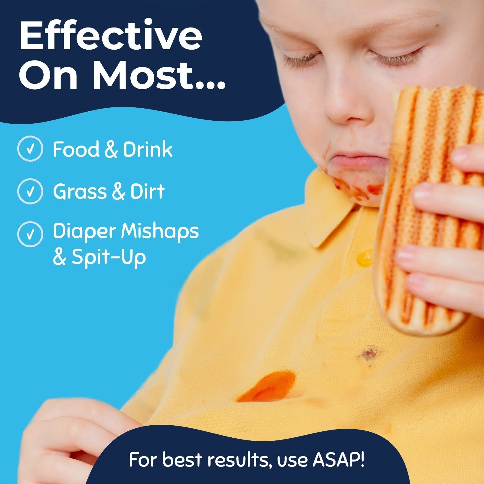 Gentle Stain Treater Pen Set by Miss - Ideal for Baby Messes, 3 Pack