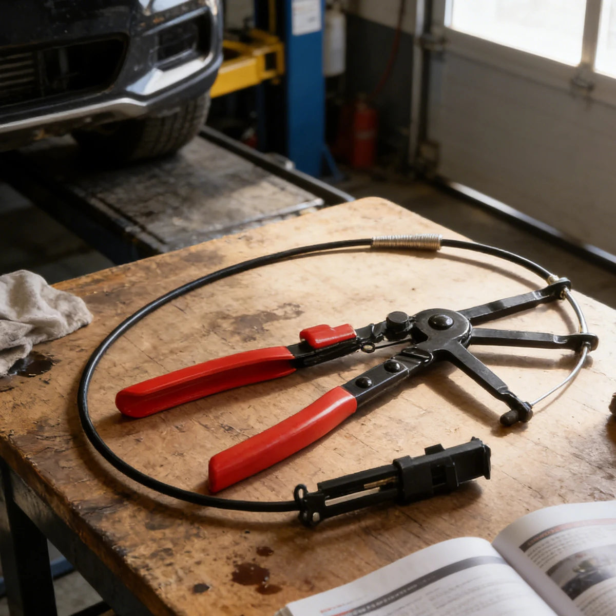 Clamping Pliers Straight Hose Bundle Removal Automotive Mechanical Tools Car Disassembly Tool Garage Special Auto Maintenance