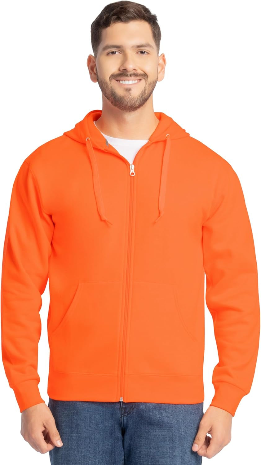 Fruit of the Loom Eversoft Fleece Full Zip Hoodie Sweatshirt