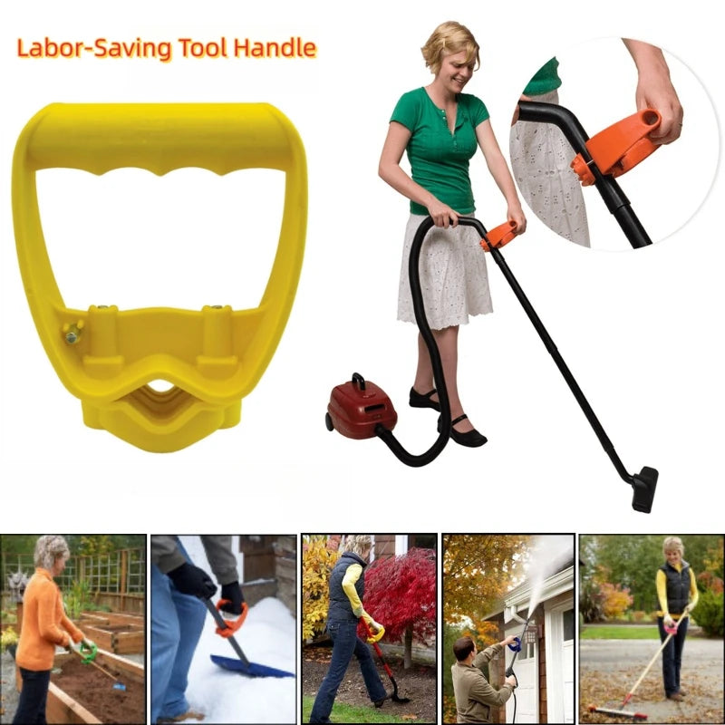 Labor-Saving Ergonomic Shovel Back-Saving Tool Handle Work with Garden Shovels Rakes, D Grip Ergonomic Handle Replacement