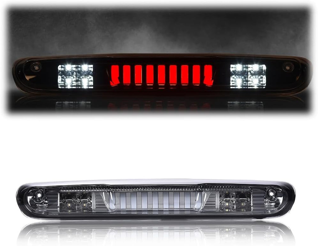 3D LED Third Brake Light for 2007-2013 Dodge Ram, Chevy Silverado, GMC Sierra - Smoky White