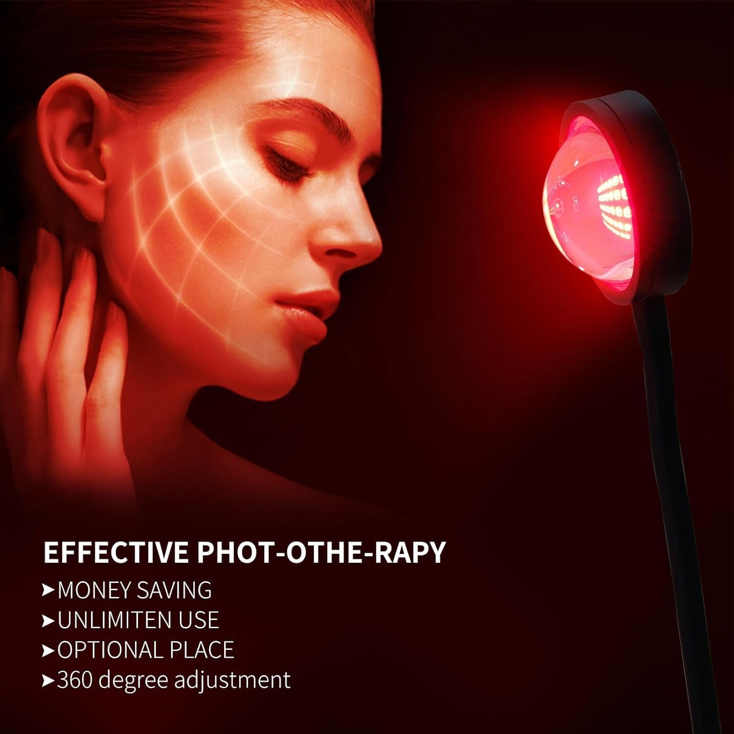 Revitalize Your Skin with 40 LED Red Light Therapy - Home Solution for Radiant Skin & Pain Relief