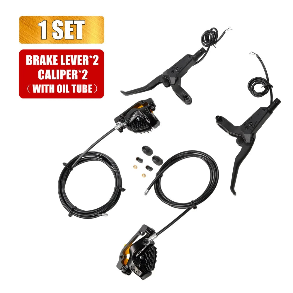 Upgraded NUTT 4-Piston Hydraulic Disc Brake Kit Only for VSETT 10+ 10 plus VSETT10 Oil Brake Set Electric Scooter EH-M218 MACURY