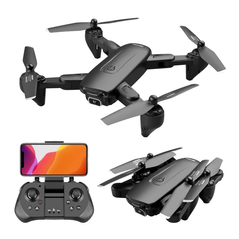 F6 GPS 4K HD Camera Drone with Follow Me Mode, Optical Flow Technology, and Foldable Design - Professional Quadcopter