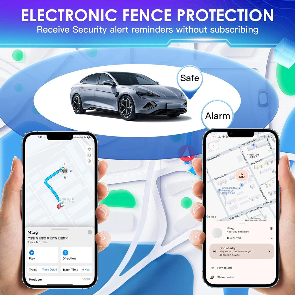 GPS Tracker for Vehicles - Hidden Tracking Devices for Cars, GPS Tracker No Monthly Fee, Car Tracker Device with Real-Time Location, Compact Tracker Device, Work with Ios and Android 2 Pack