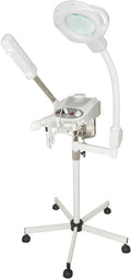 Ultimate Spa Experience: 3-in-1 Ozone Facial Steamer with 5X Magnifying Lamp, Brush Set, Silent Timer & Aromatherapy - Professional Quality for Estheticians