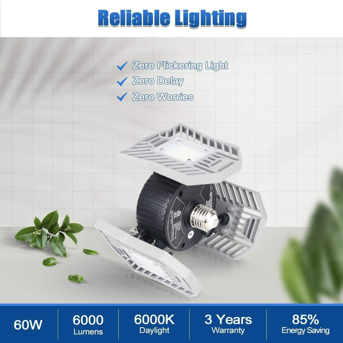 LED Adjustable Garage Lighting Solution